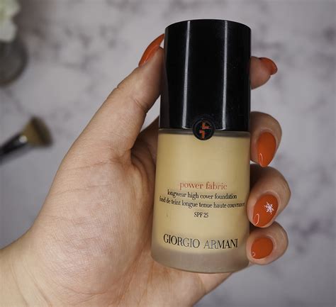 giorgio armani power fabric foundation swatches|giorgio armani foundation reviews.